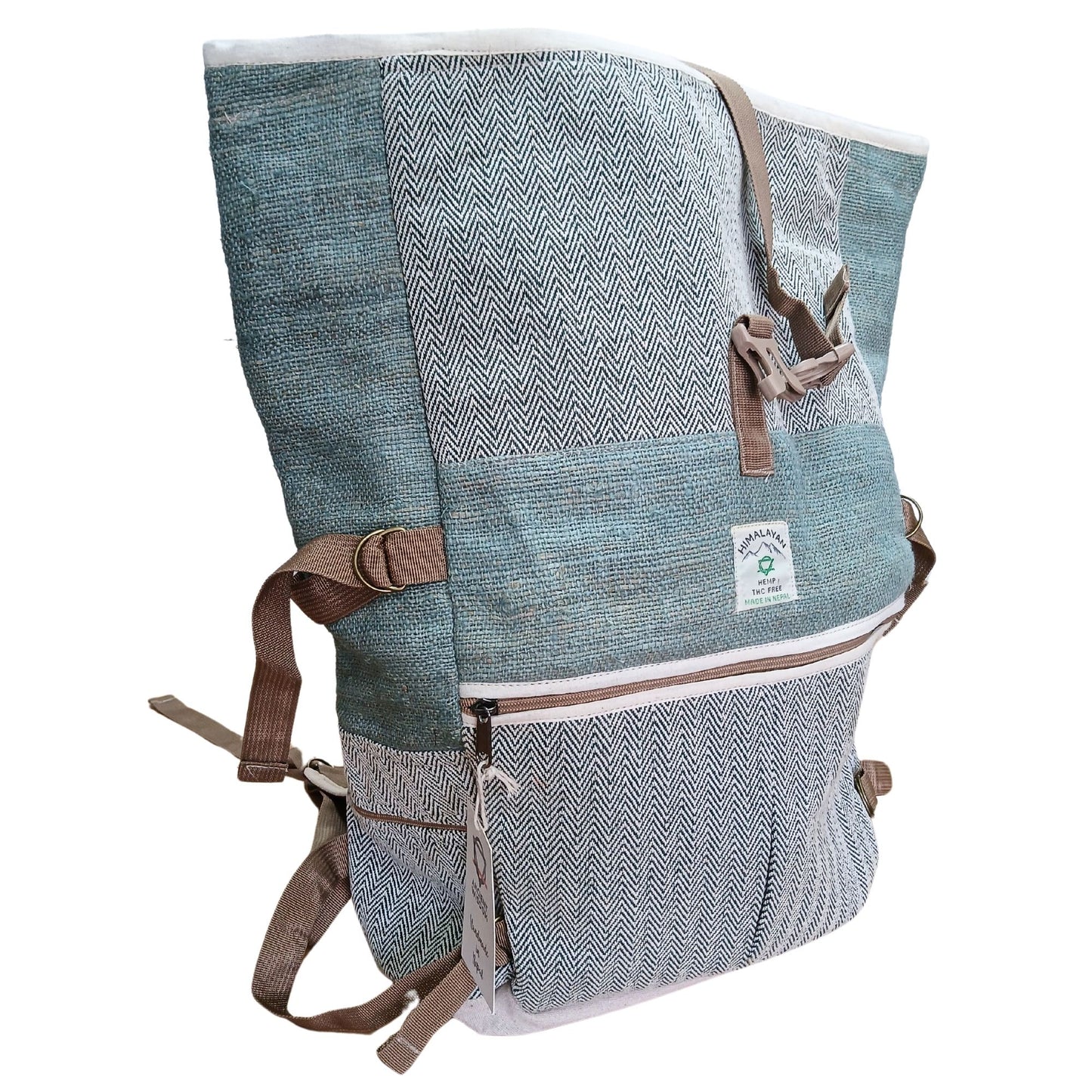 Hanf Trekking Rollende Rucksack Sage