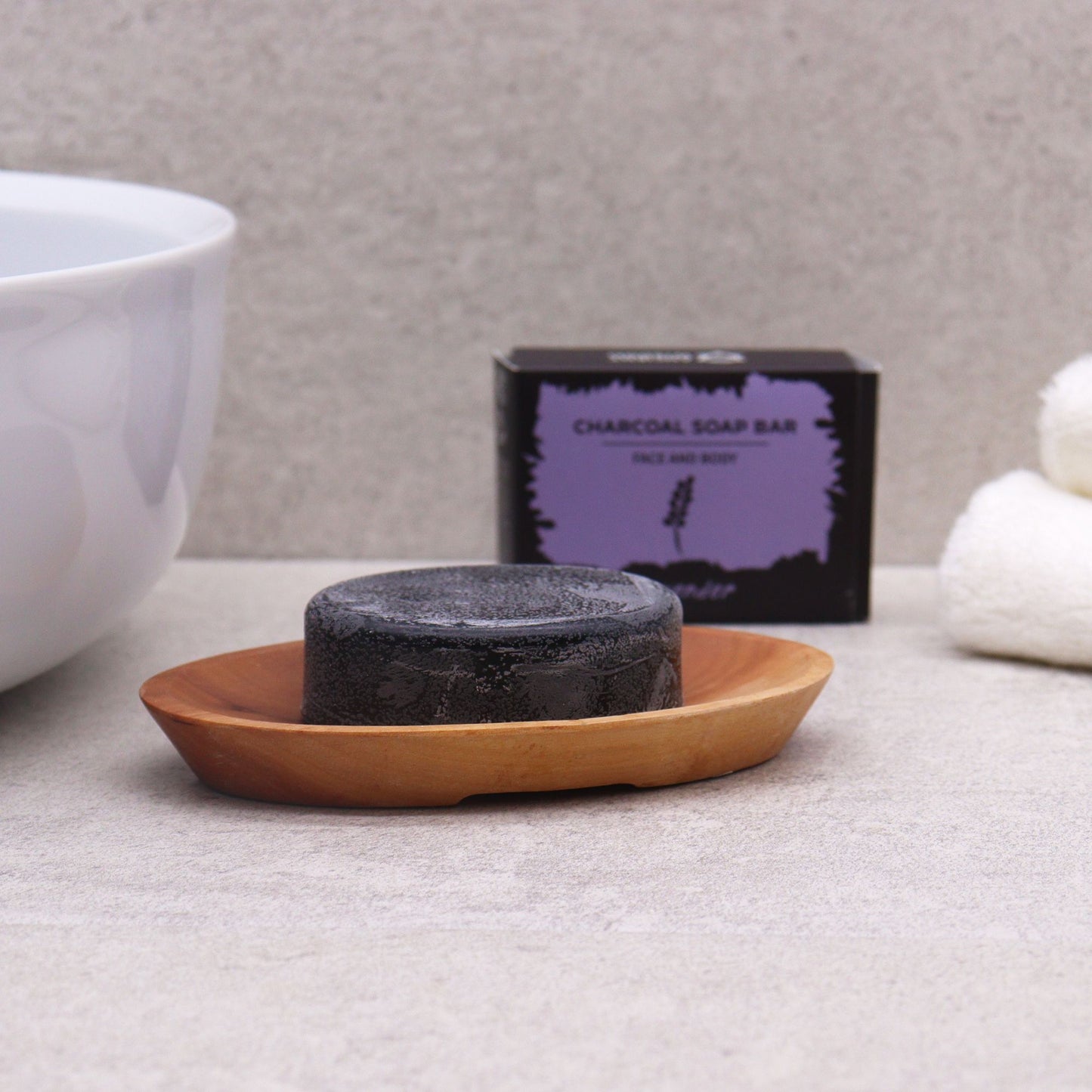 Klassische Mahagoni Seifenschale Oval