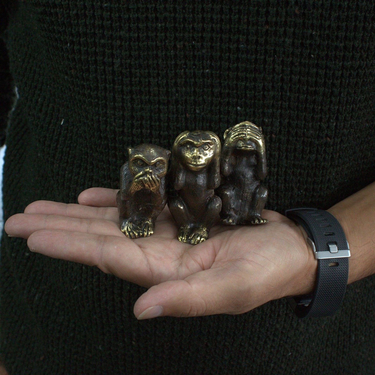 Set Von 3 - Sehe Kein Übel Affen Dekoration