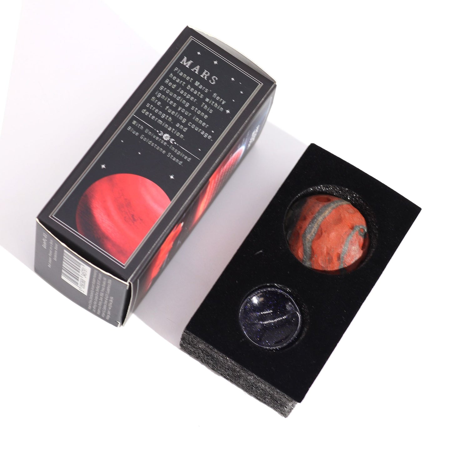 Roter Jaspis Planet Auf Sola Goldstein Stand 40mm 30x15mm Stand