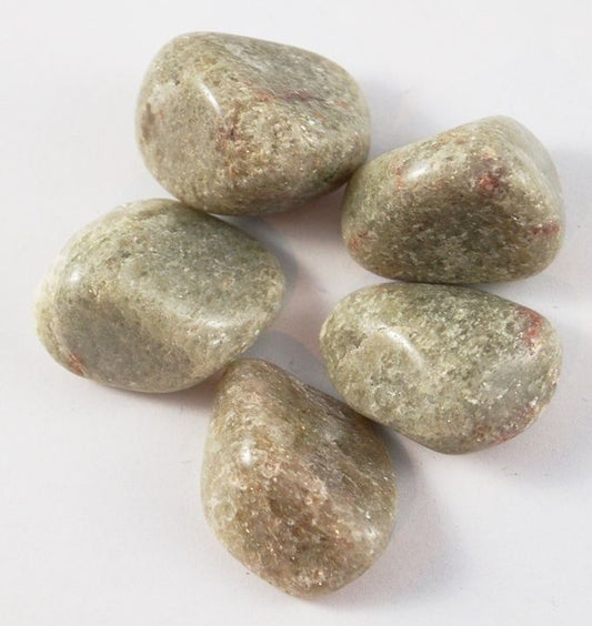 24er Set Tumble Steine - Weißer Aventurin L