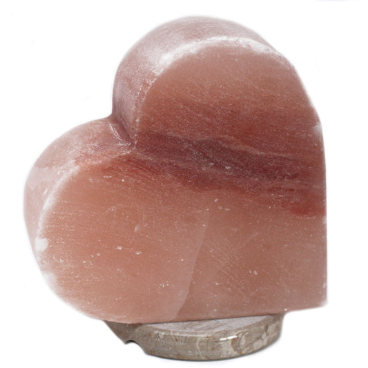Herzförmige Himalaya Salzlampe Mit Licht Fitting Und Glühbirne