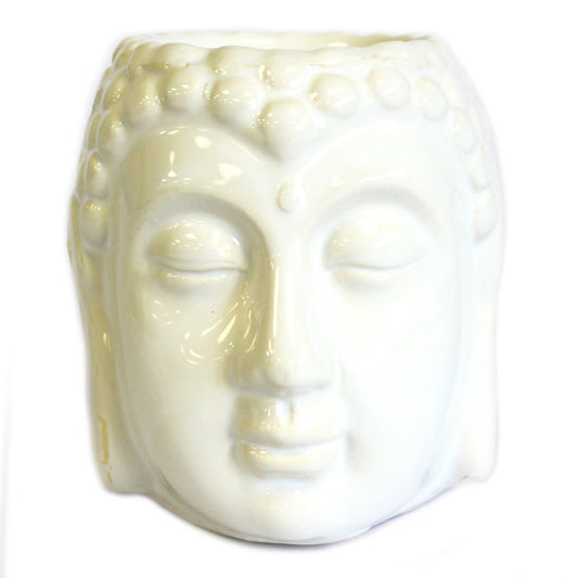 Buddha Öl Brenner Weiß
