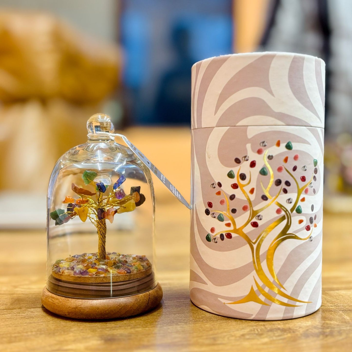 Edelstein Kuppel Garten Sieben Chakra 30 Chipsteine