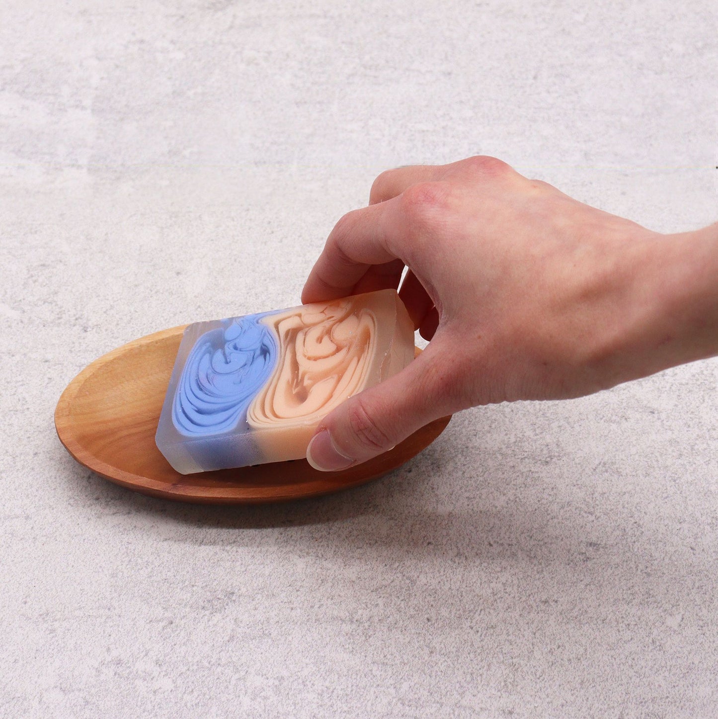 Klassische Mahagoni Seifenschale Oval