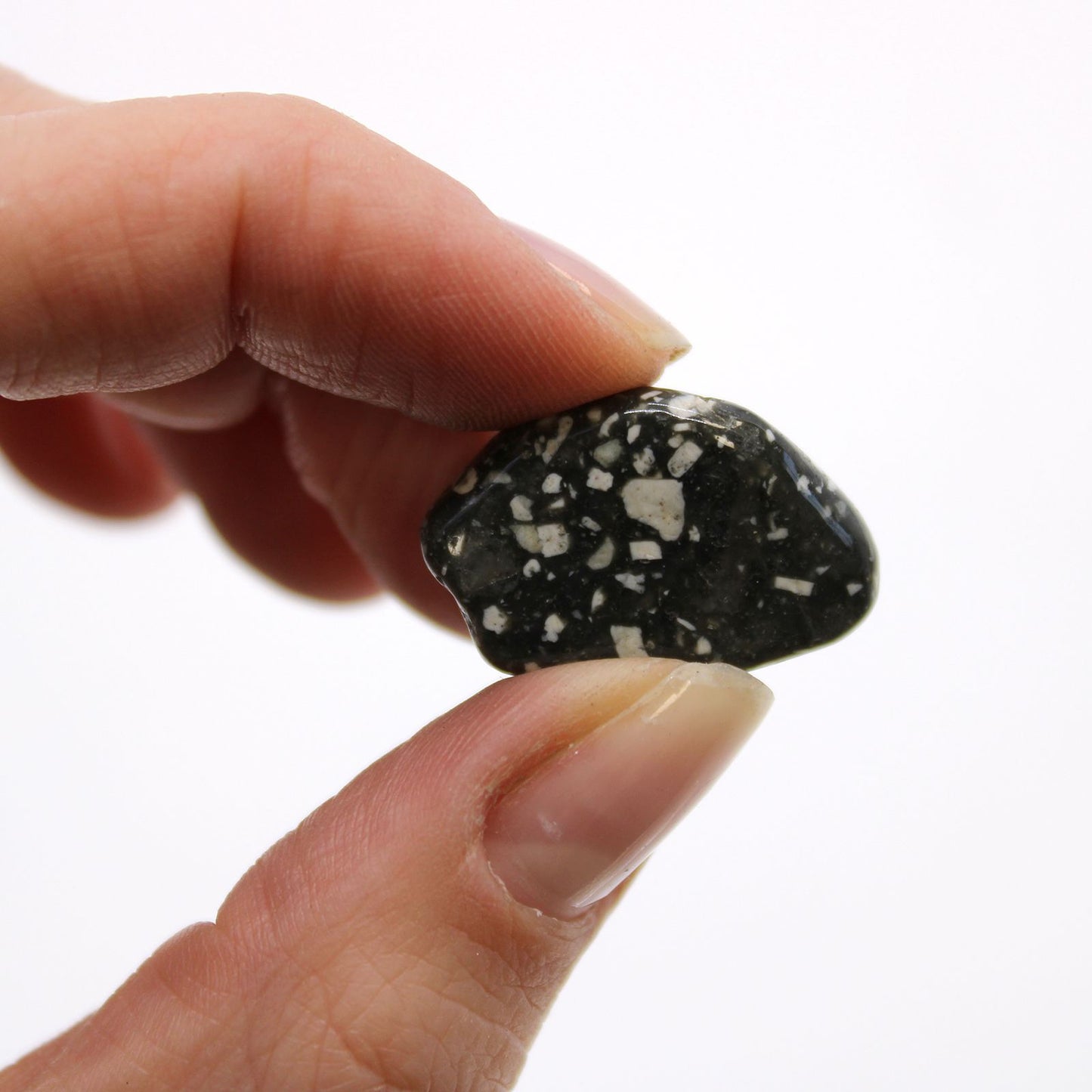 Beutel Mit 24 Kleinen Afrikanischen Tumble Stones - Guinea Fowl