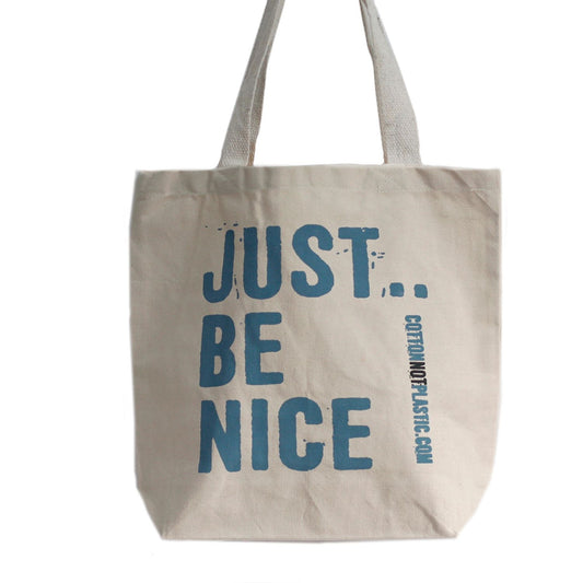 Just Be Nice Baumwolltaschen Mit 4 Designs