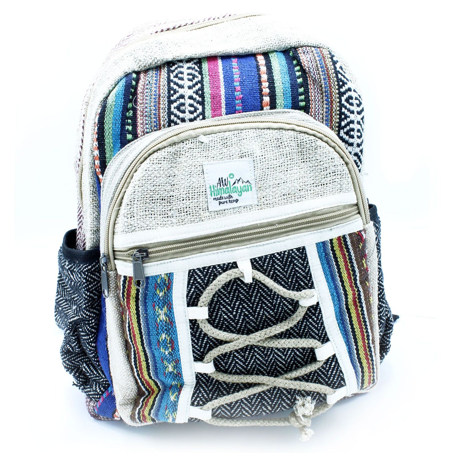Kleiner Hanf Rucksack - Seil und Taschen Stil