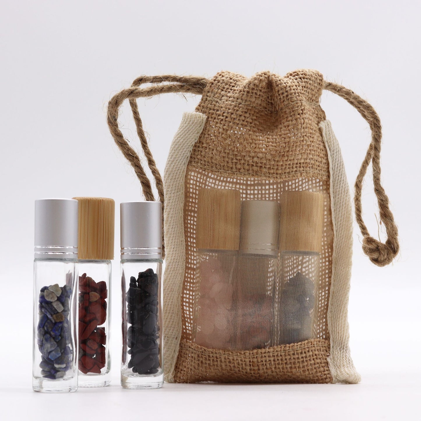 Kleine Gewaschene Jute Tasche 10x15cm