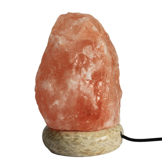 Qualitäts USB Natur Salzlampe 11 5 cm Weisslicht