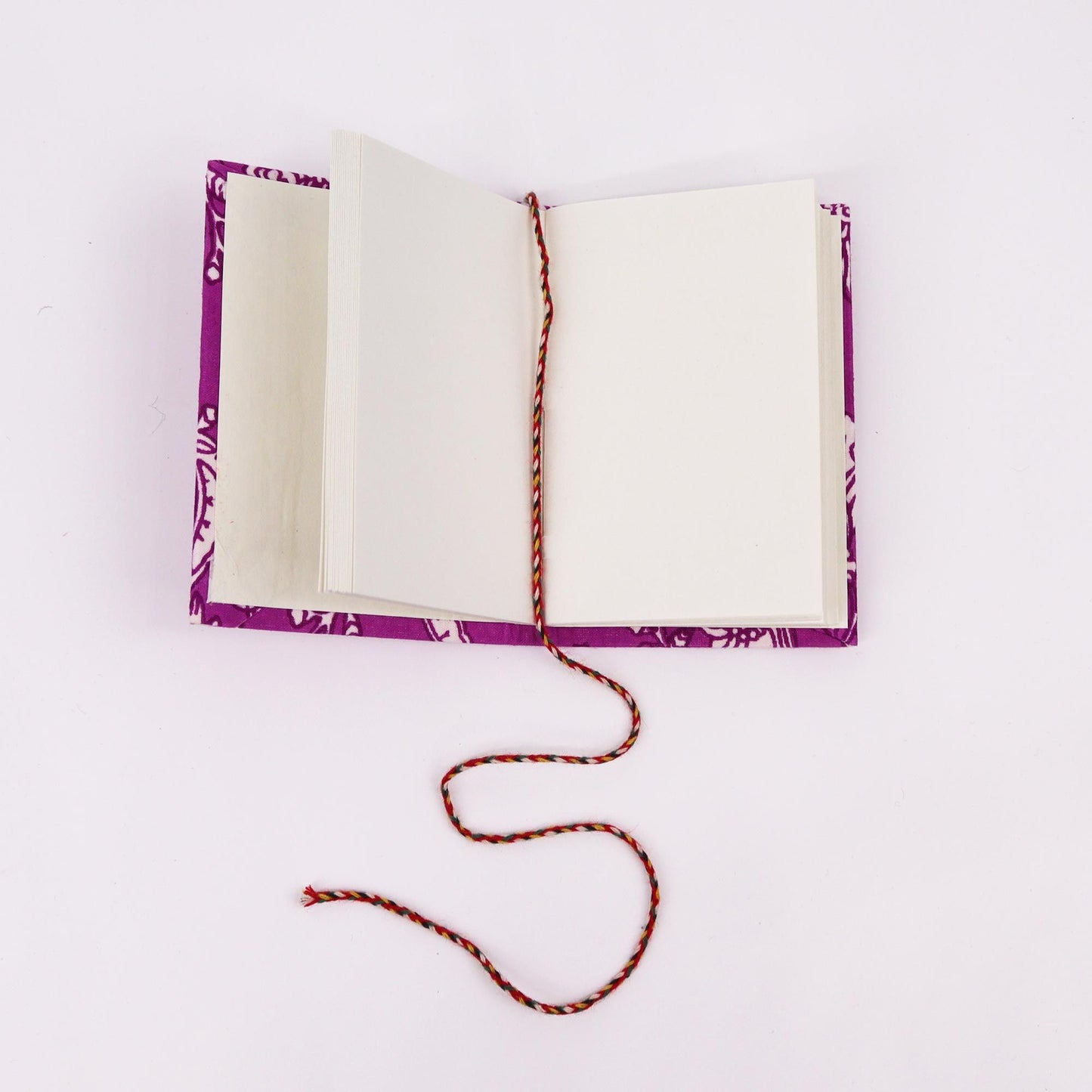 4er Set Blumenmuster Baumwollnotizbücher 7x10cm - Verschiedene Designs