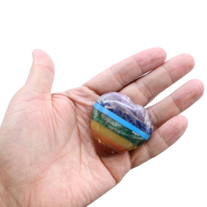 Chakra Herzen 45-60mm Handgefertigte Edelsteine Aus Indien