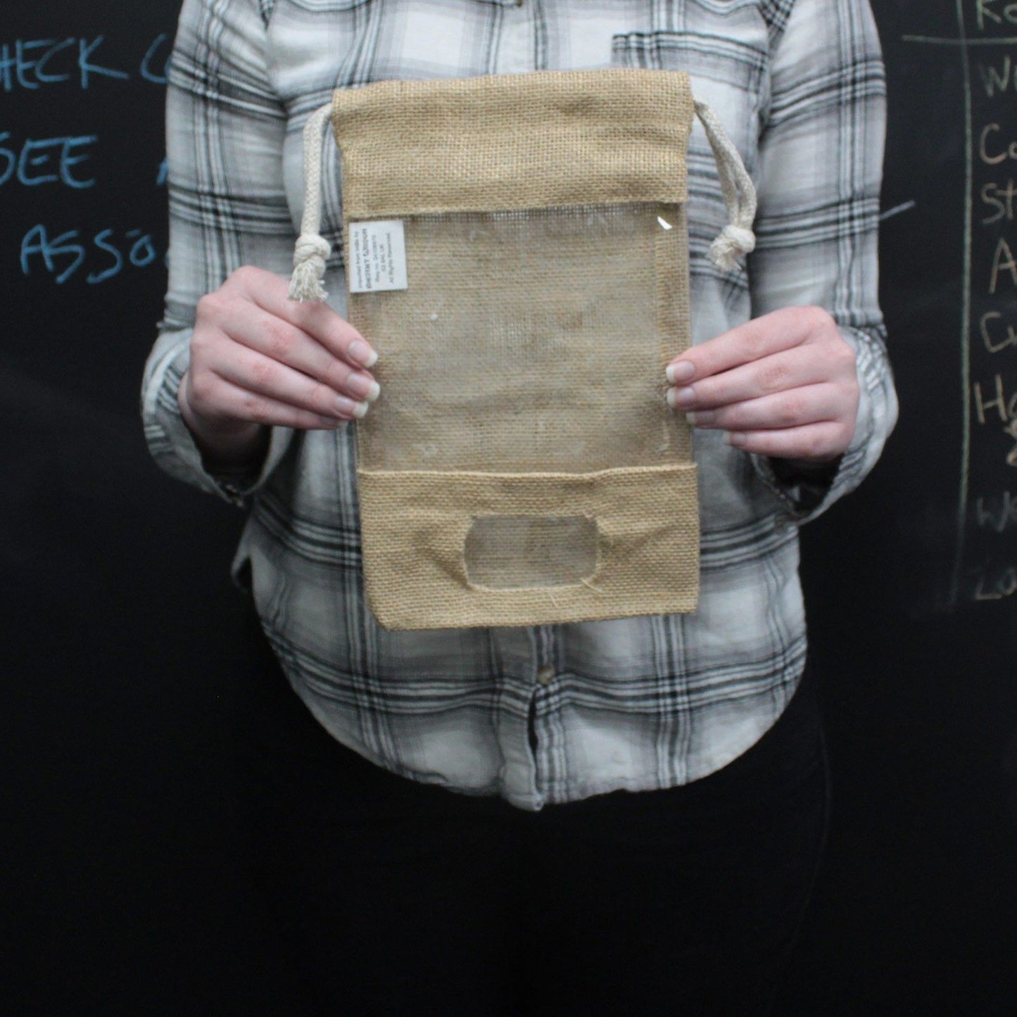 Jute Fensterbeutel 25x16cm Mit Tasche