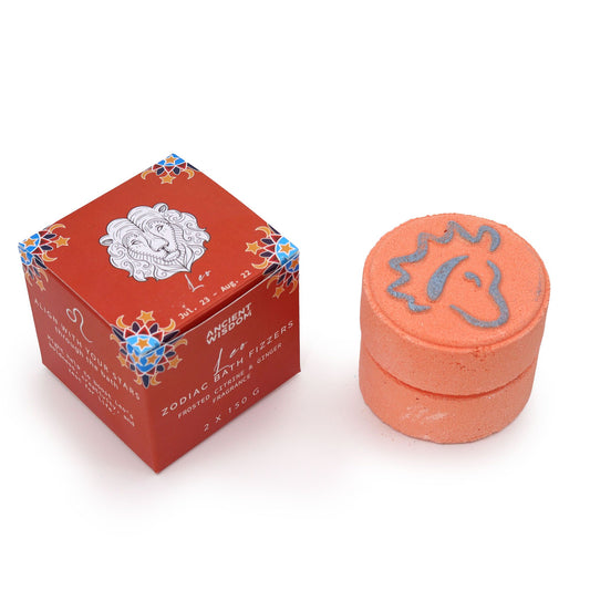 Set von Tierkreis Badepralinen mit Horoskop - Löwe