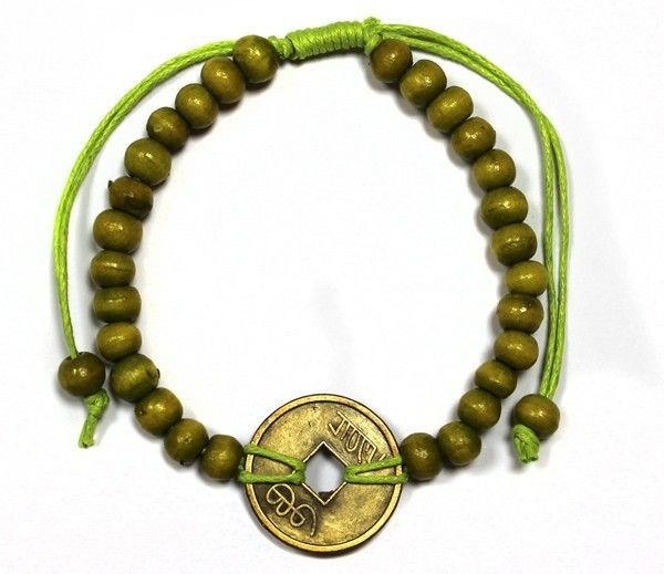 Gute Laune Feng Shui Armbänder - Limettengrün