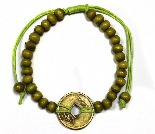 Gute Laune Feng Shui Armbänder - Limettengrün