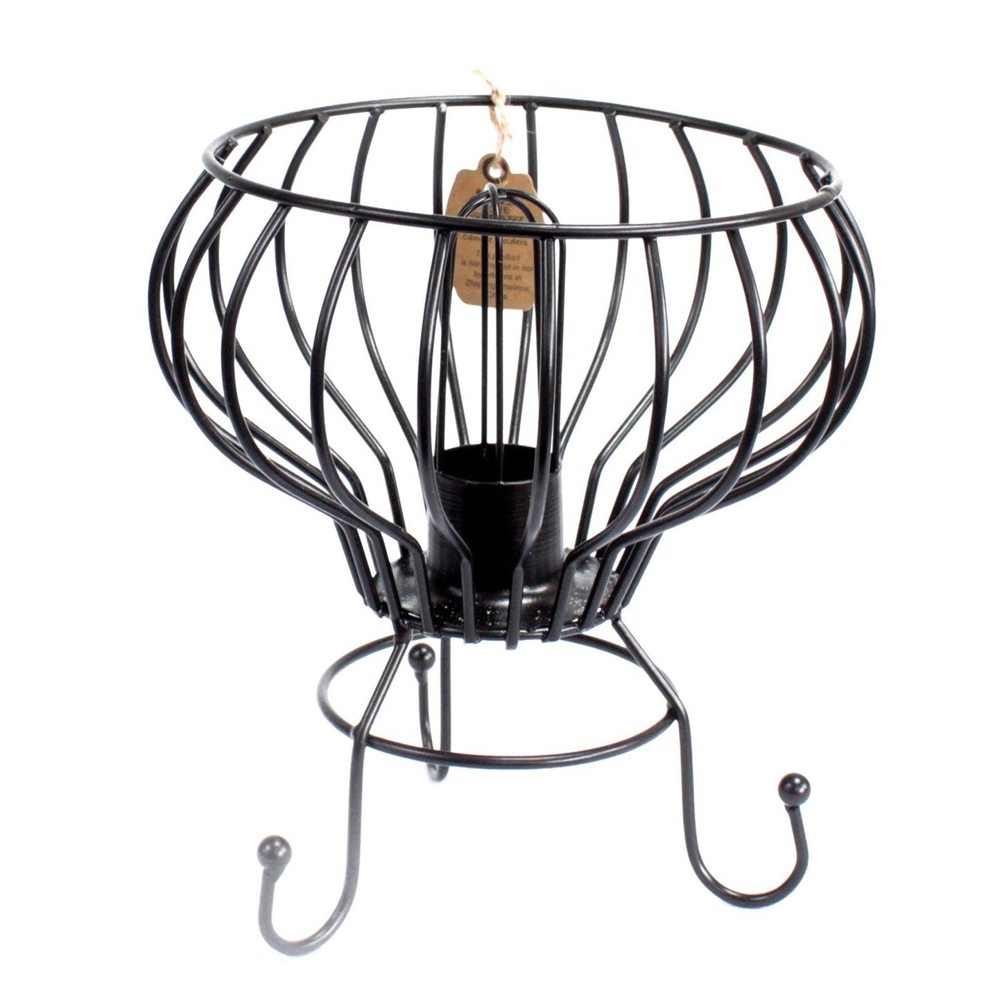 Niedriger Salzstein Feuerstelle Eisenlampe Vintage Industriestil