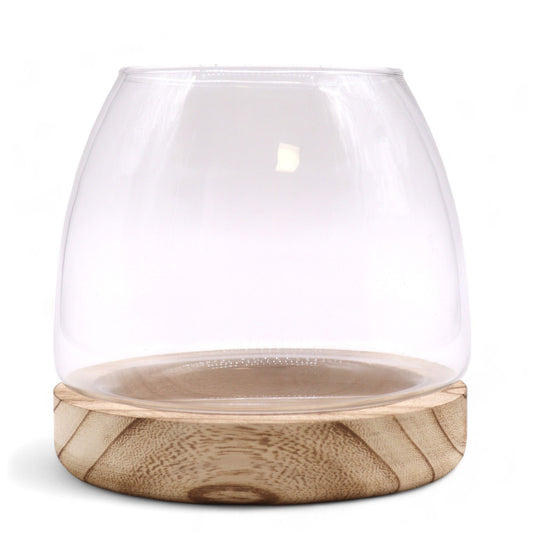 Mittleres Terrarium Auf Natur Tung Holz - 15x15cm