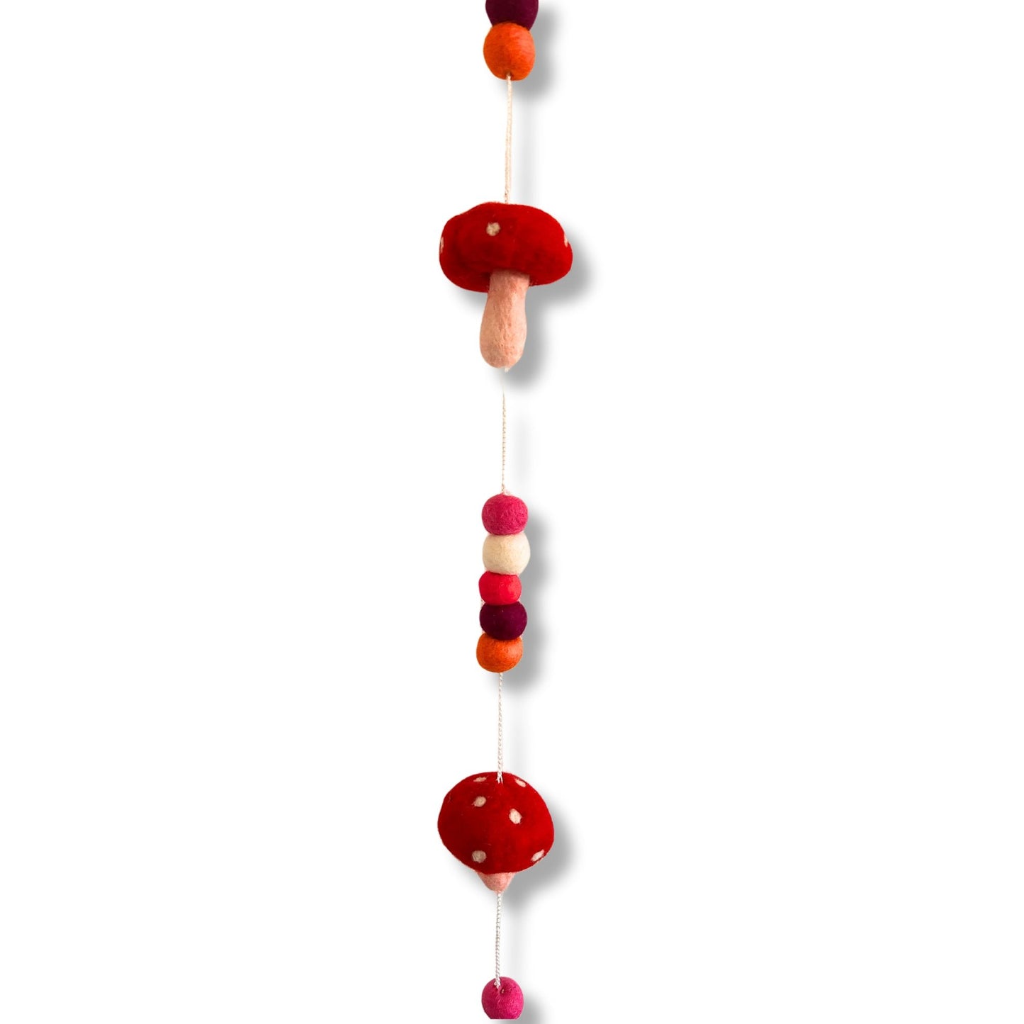 Wandbehang Aus Filz Mit Roten Fliegenpilzen Handgemacht In Nepal 110 Cm