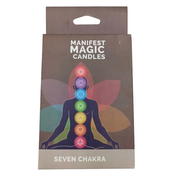 Sieben Chakra Manifest Kerzen Set von 7