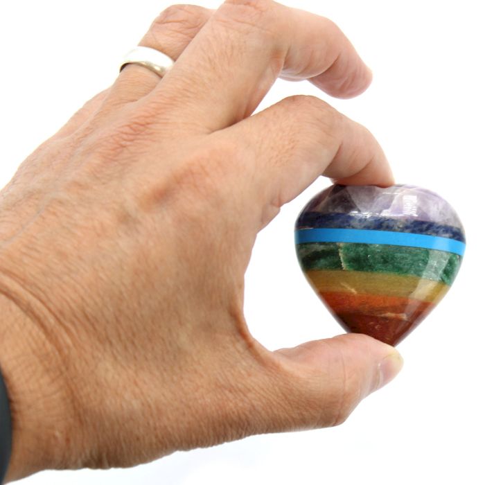 Chakra Herzen 45-60mm Handgefertigte Edelsteine Aus Indien