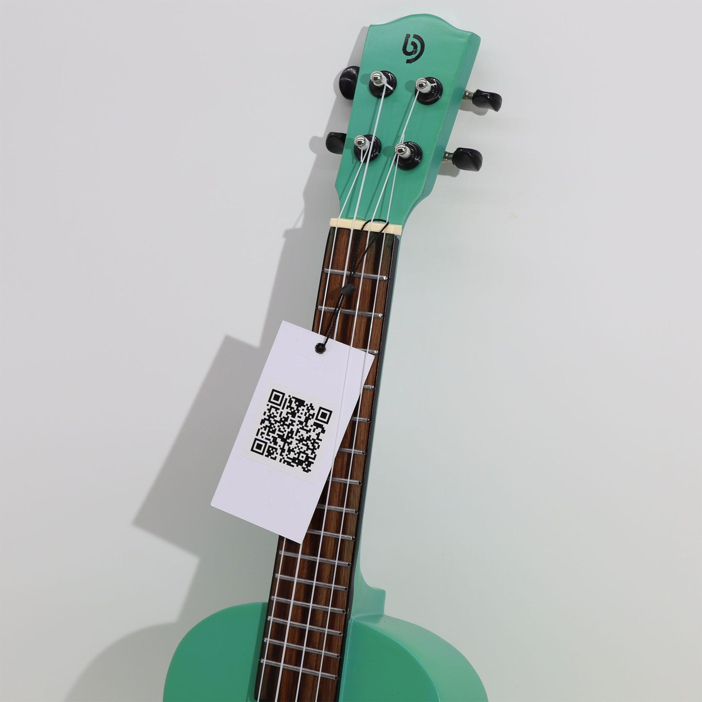 Handgefertigte Ukulele mit Türkis Finish - 4 Saiten