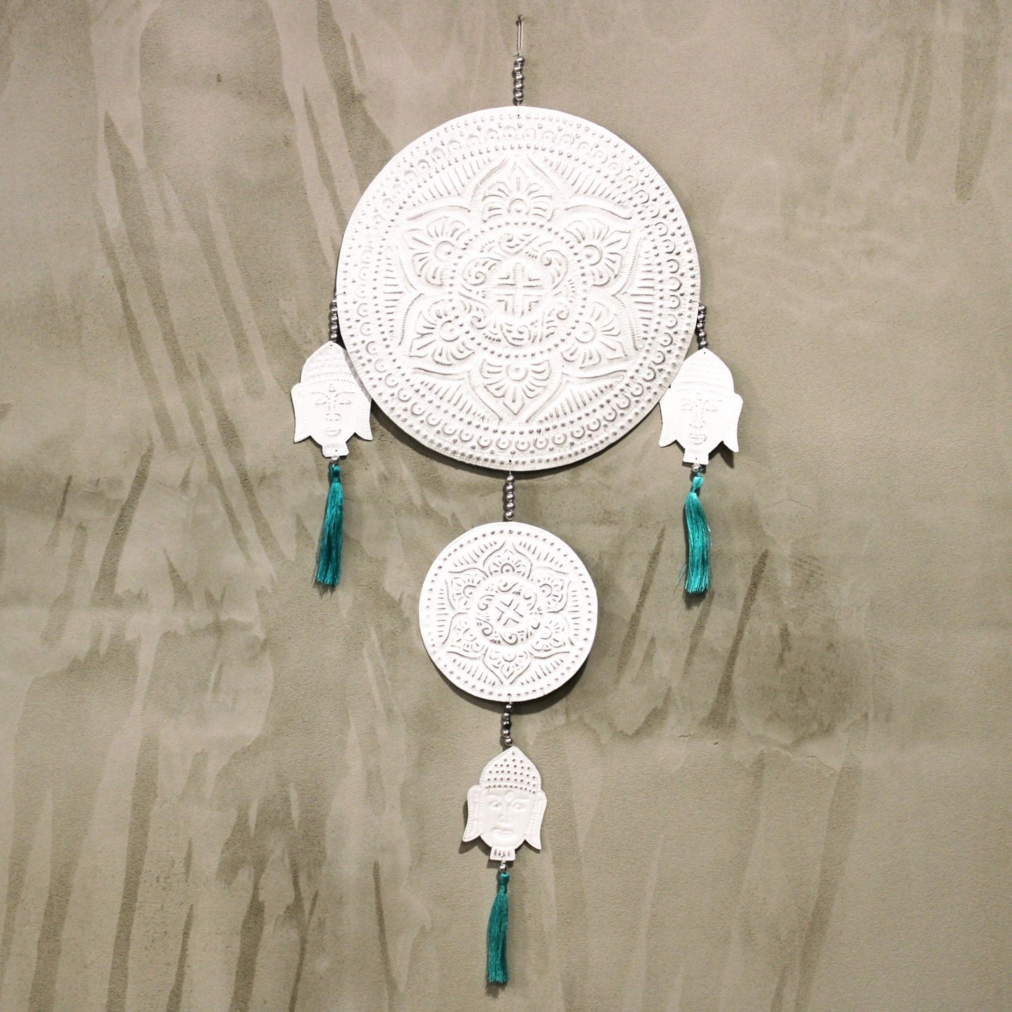 Aluminium Mobile Buddha's Bali Stil Wanddekorationen Pastellfarben