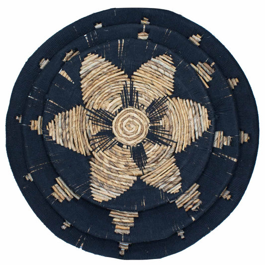 Set Aus Drei Seetang Schalen Wandkunst Schwarz