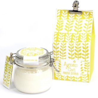 Kilner Glas Kerze Zitrus Sojawachs 400 ml Nachhaltig