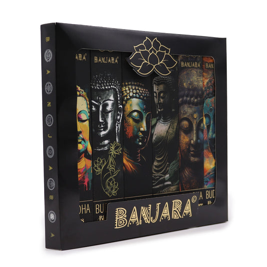 Banjara Buddha Set Von 6 In Box