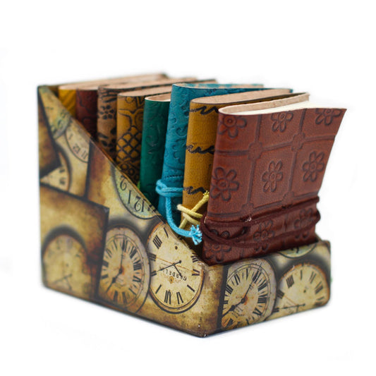 Mini Assortierte Leder Notizbuch 10x7 5 cm 1 Stück