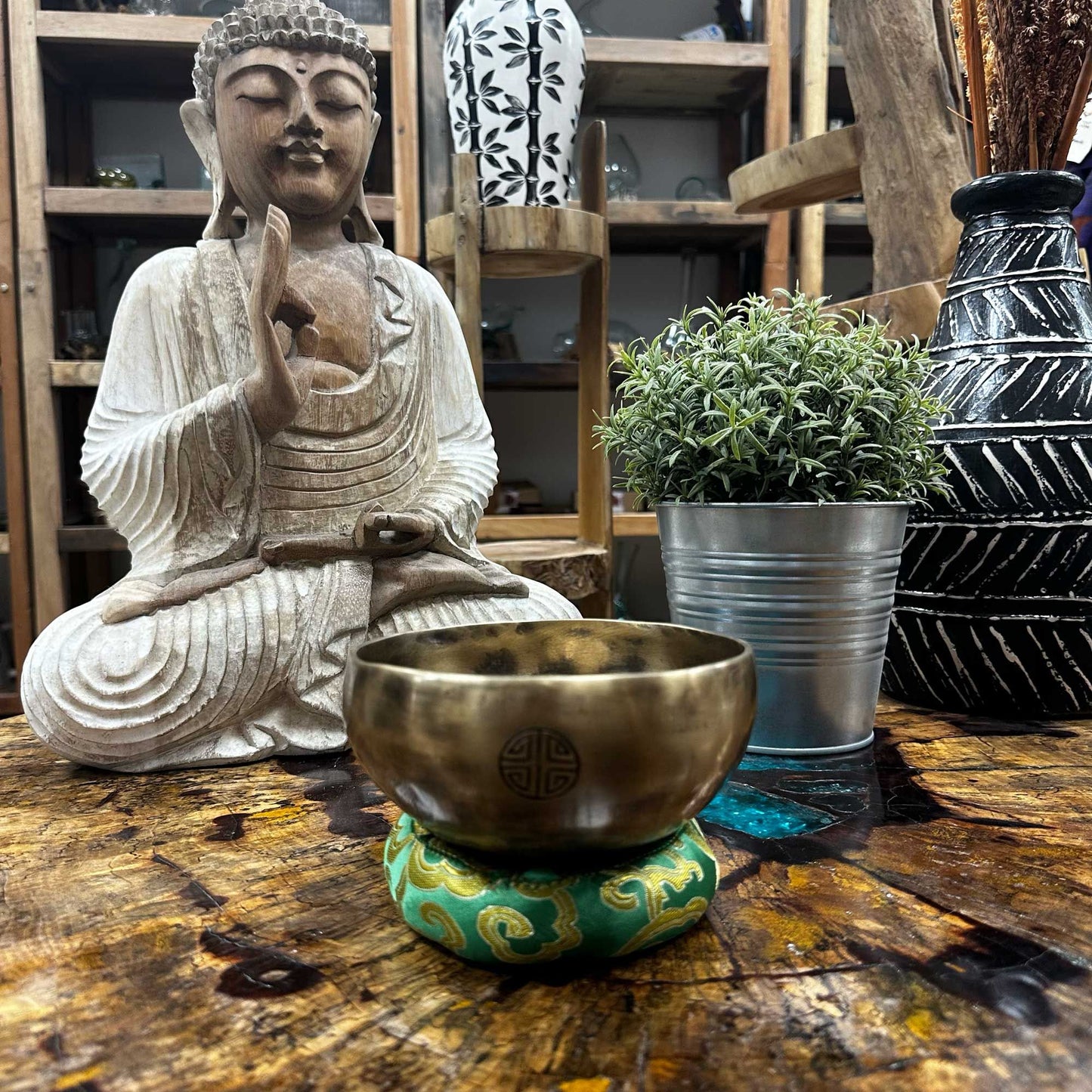 Hoop Kissen 10cm Für 12-14cm Klangschale Grün