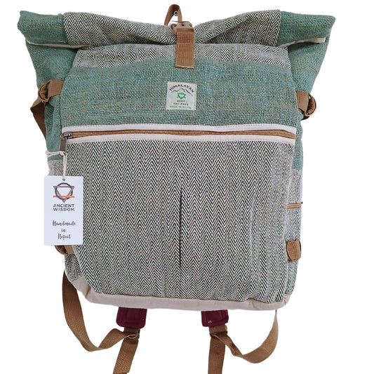 Hanf Trekking Rollende Rucksack Sage