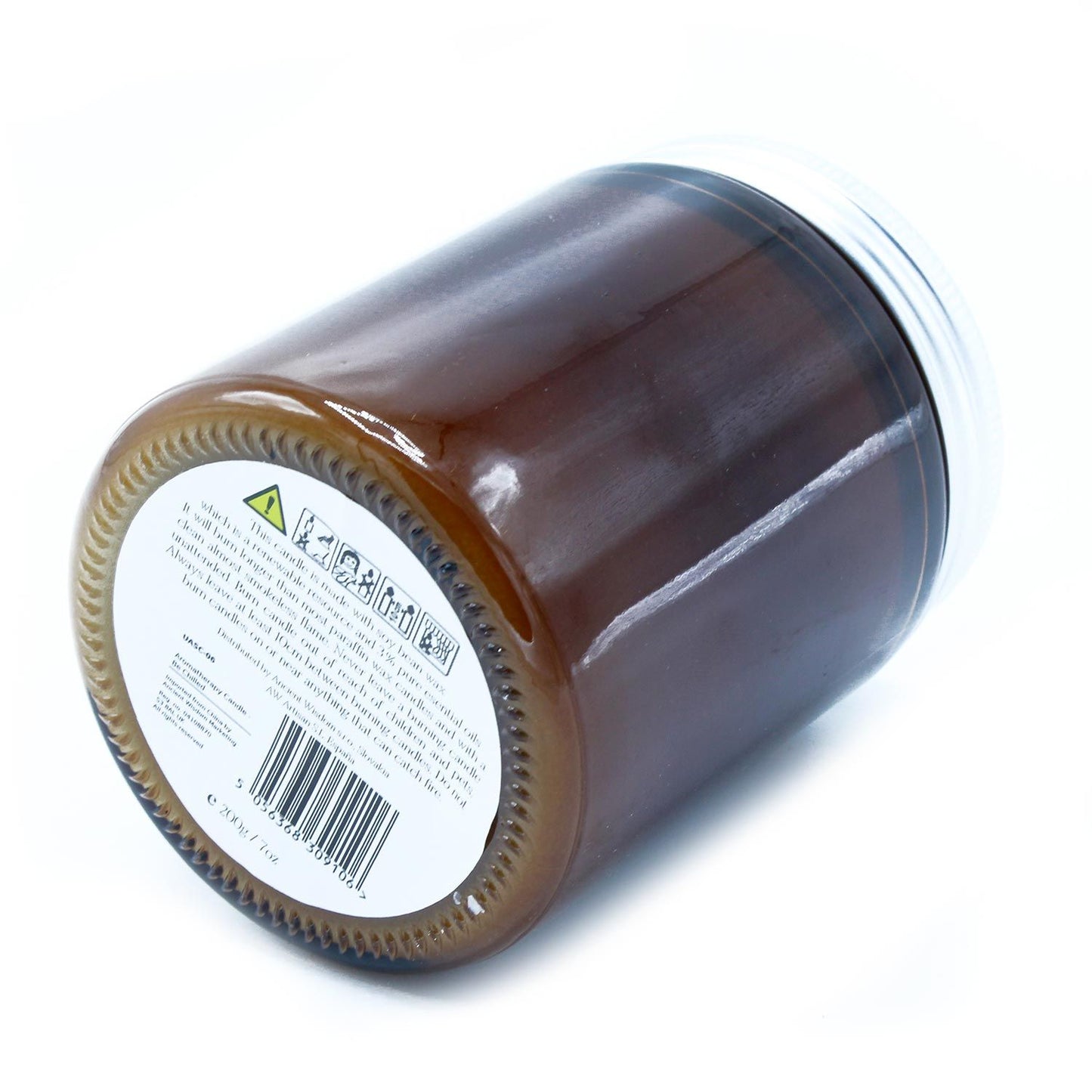Unbeschriftete Aromatherapie Kerze Frieden mit Lavendel und Geranie aus Reinen Ätherischen Ölen