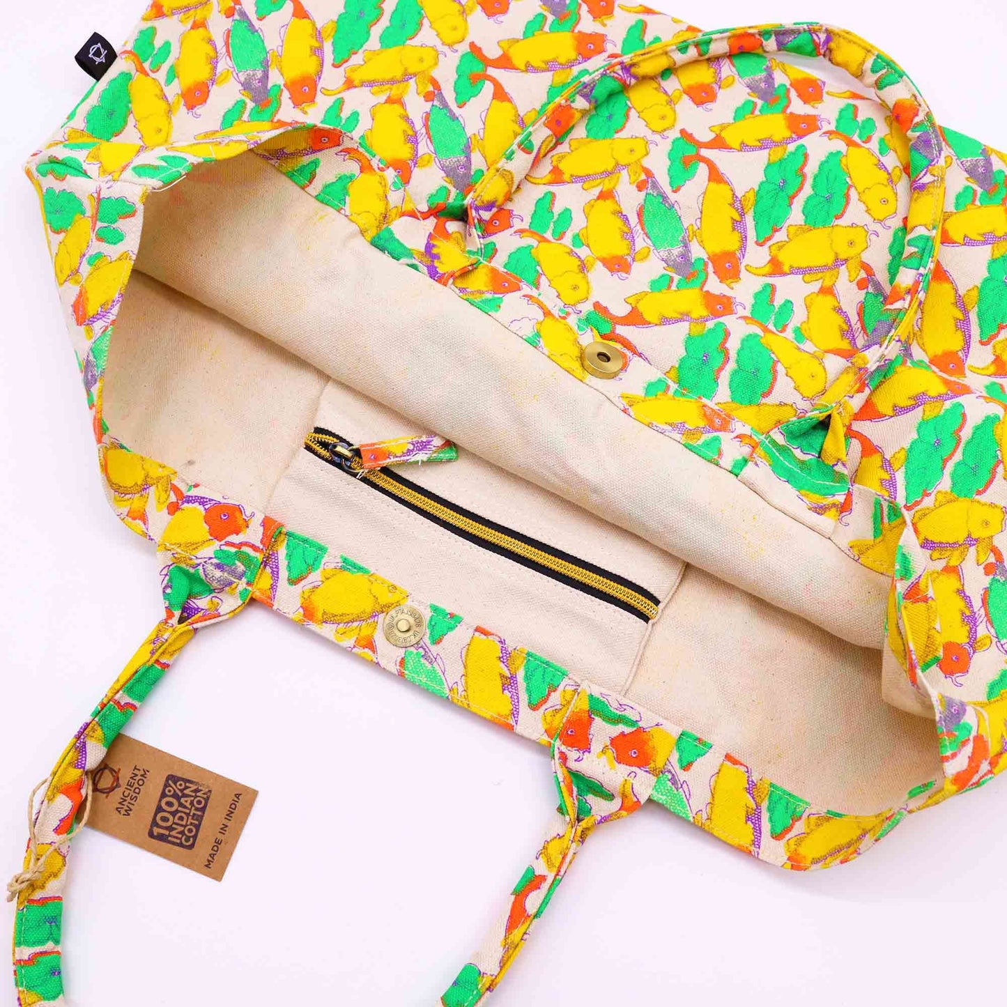 Große Helle Tasche - Koi Karpe