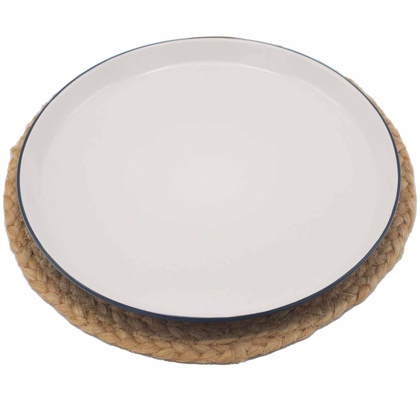 Natürliche Platzmatte Jute Hamsa Druck