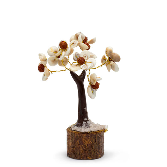 Mittlerer Gomati Chakra Kreis Steinbaum Mit Rudraksha - 45 Steine