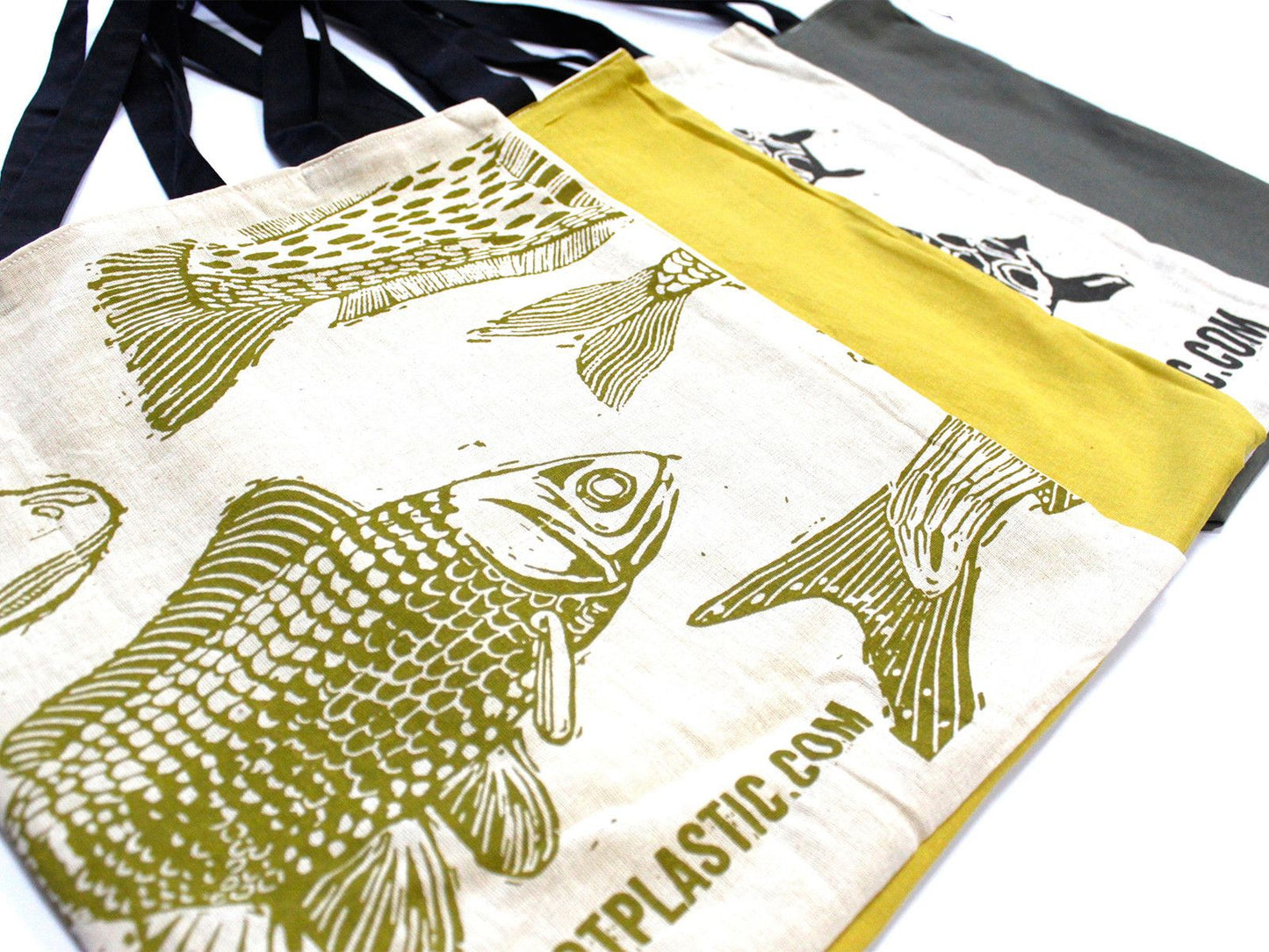 Große 2x4oz Wende Baumwolltasche 38x42cm - 2 Designs