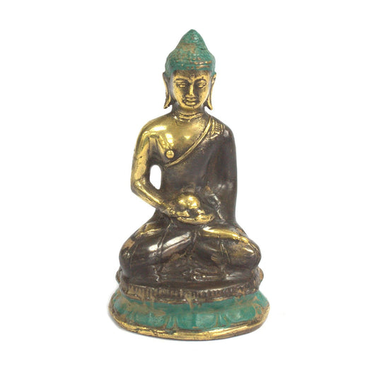 Meditation Buddha Sitzen aus Messing Feng Shui Dekoration