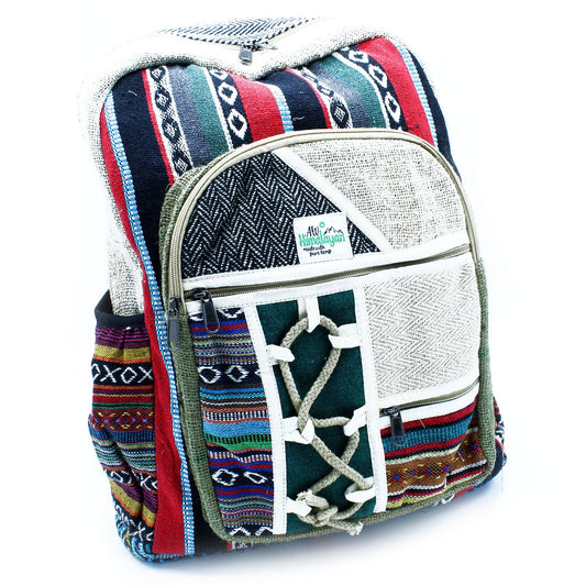 Großer Hanf Rucksack - Seil Und Taschen Stil