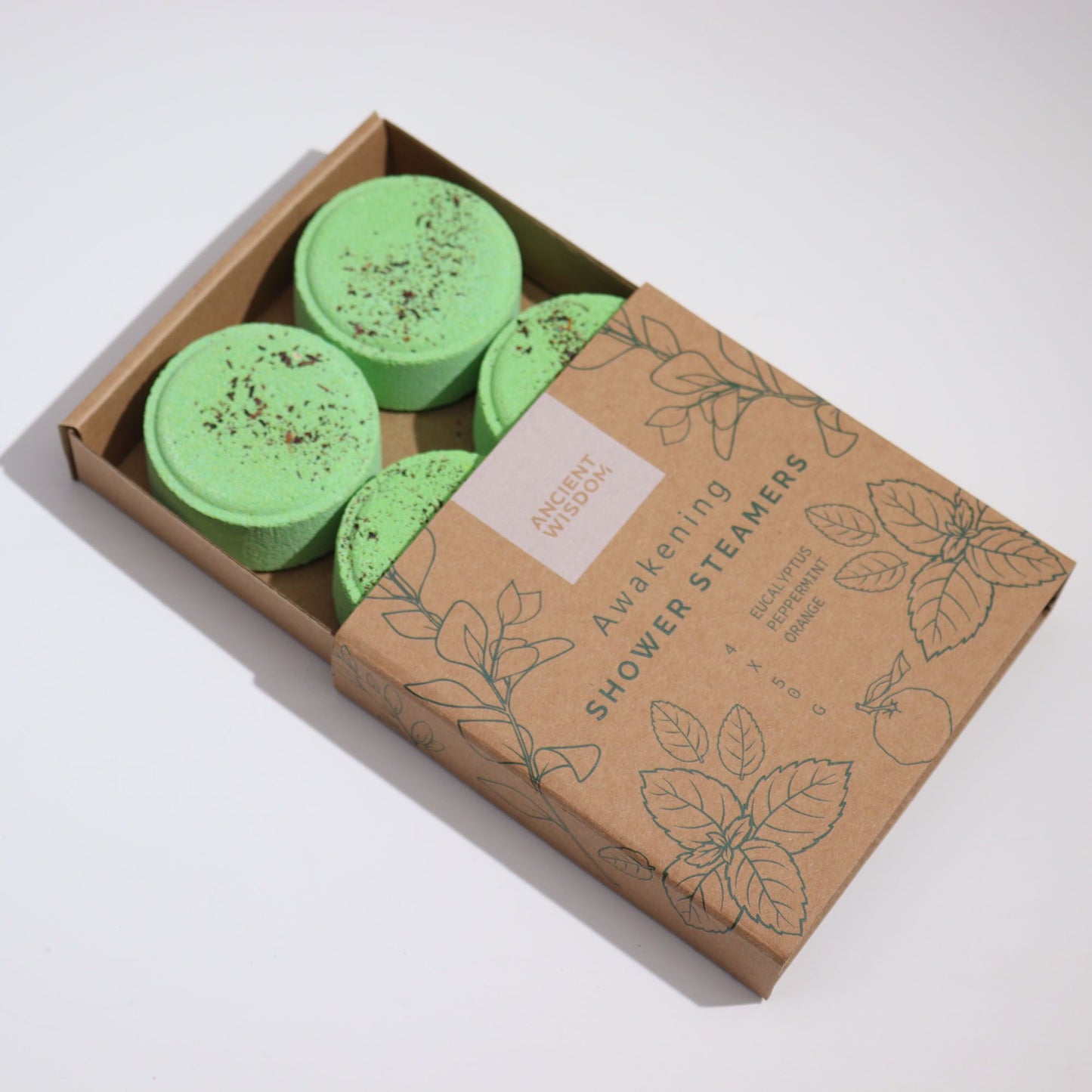 Zen Duschtabletten Therapie Wellness Quartett Erwachen Grün