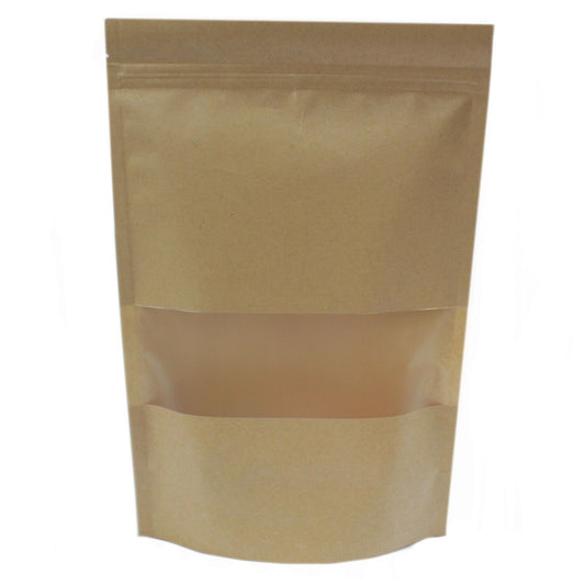 10er Set Kraftfensterbeutel 25 x 35 cm Hochwertige Verpackung für Lebensmittel und Geschenke