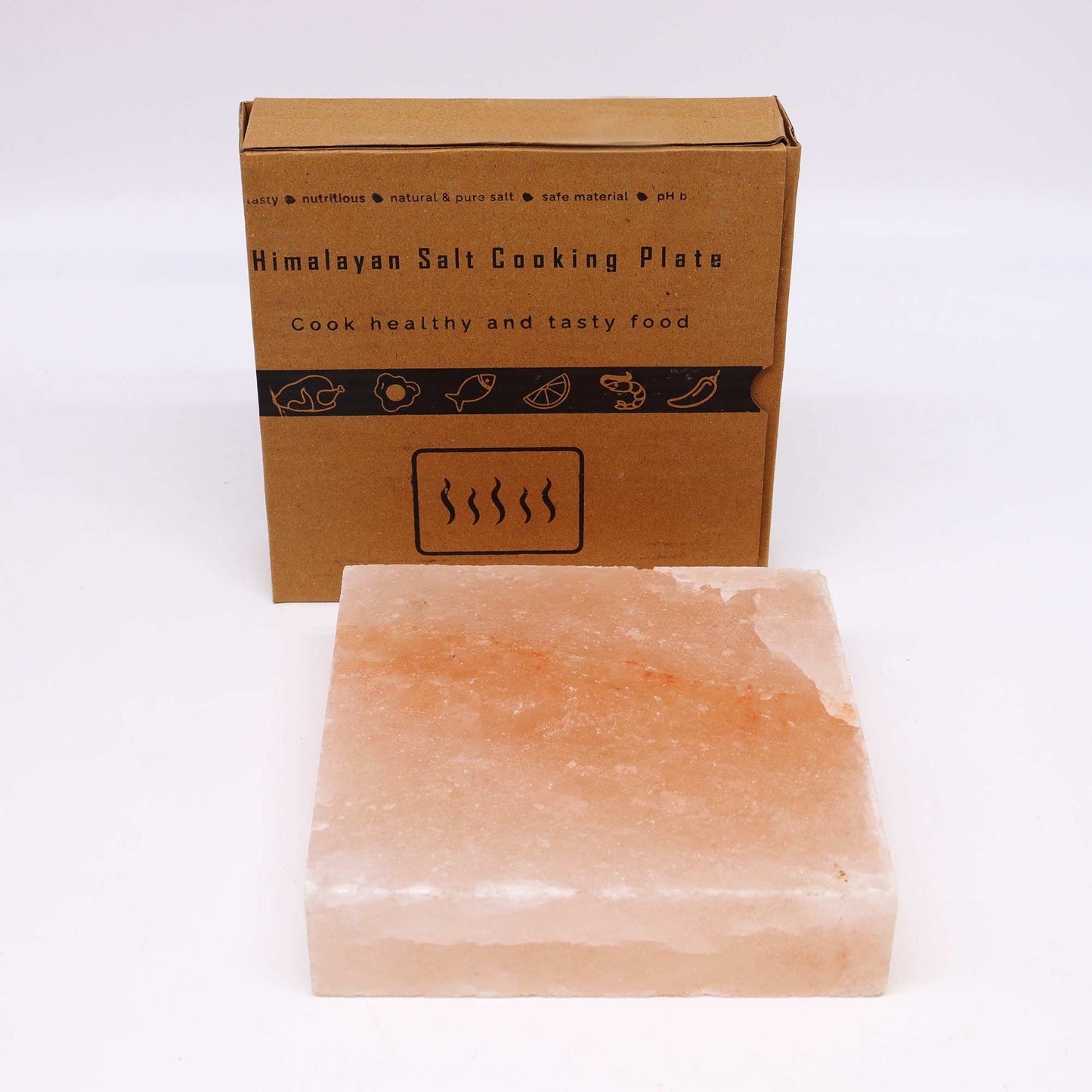 Himalaya Salz Kochplatte Quadrat 20x20x5cm