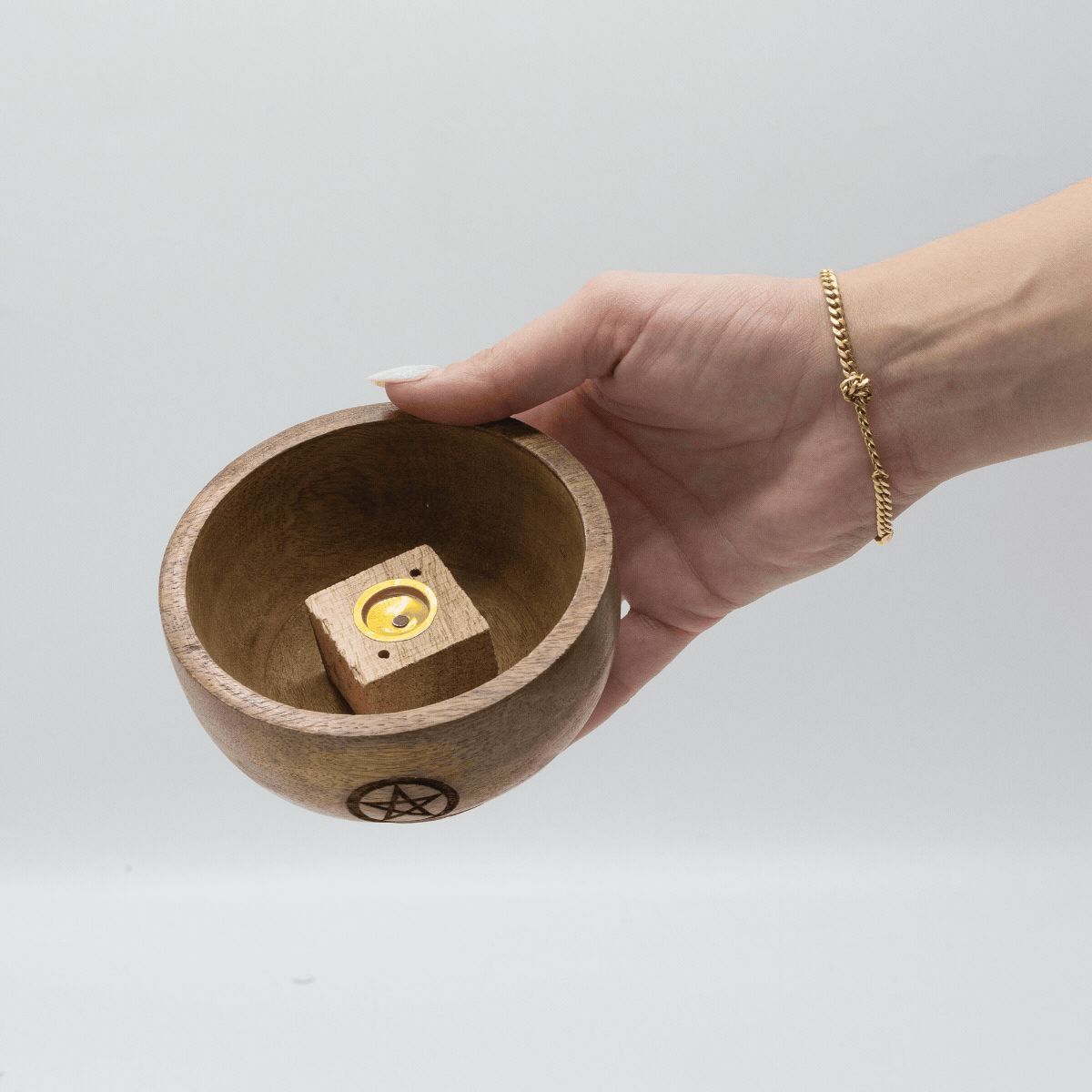 Kleine Ritualschale Räucherkegelhalter 11x6 cm - Assoziierte Esoterik