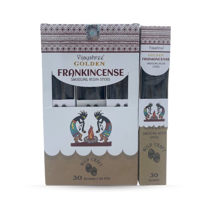 30g Goldener Weihrauch Räucherstäbchen Set 6 Stück