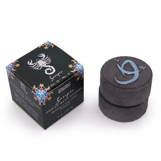 Set Von Tierkreis Badekugeln Mit Horoskop - Skorpion