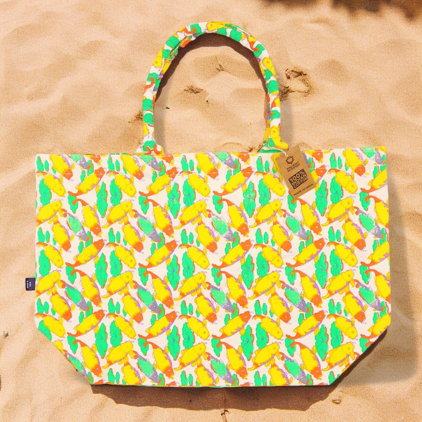 Große Helle Tasche - Koi Karpe