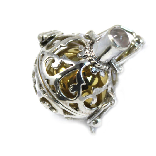 Silberner Engelglocke Wächter 16mm