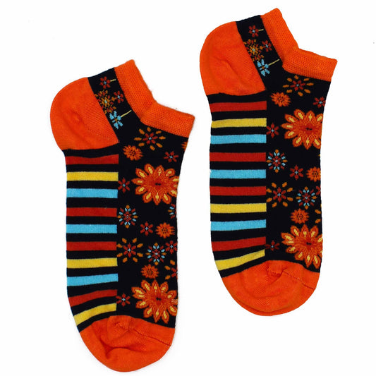 ML Hop Hare Bambus Socken Niedrig 41-46 Mandala Blumen