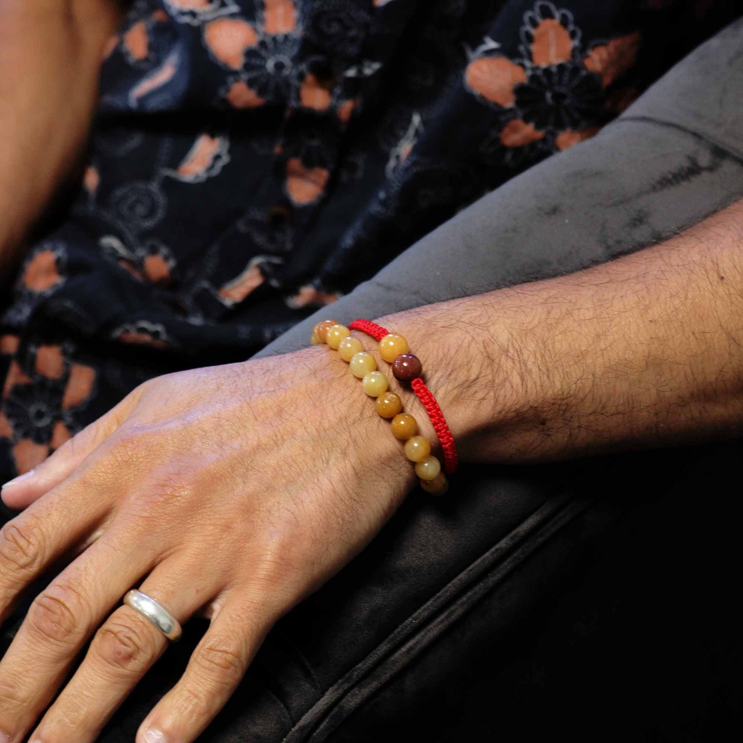 Edelstein Doppelpower Armbänder Gelber Aventurin